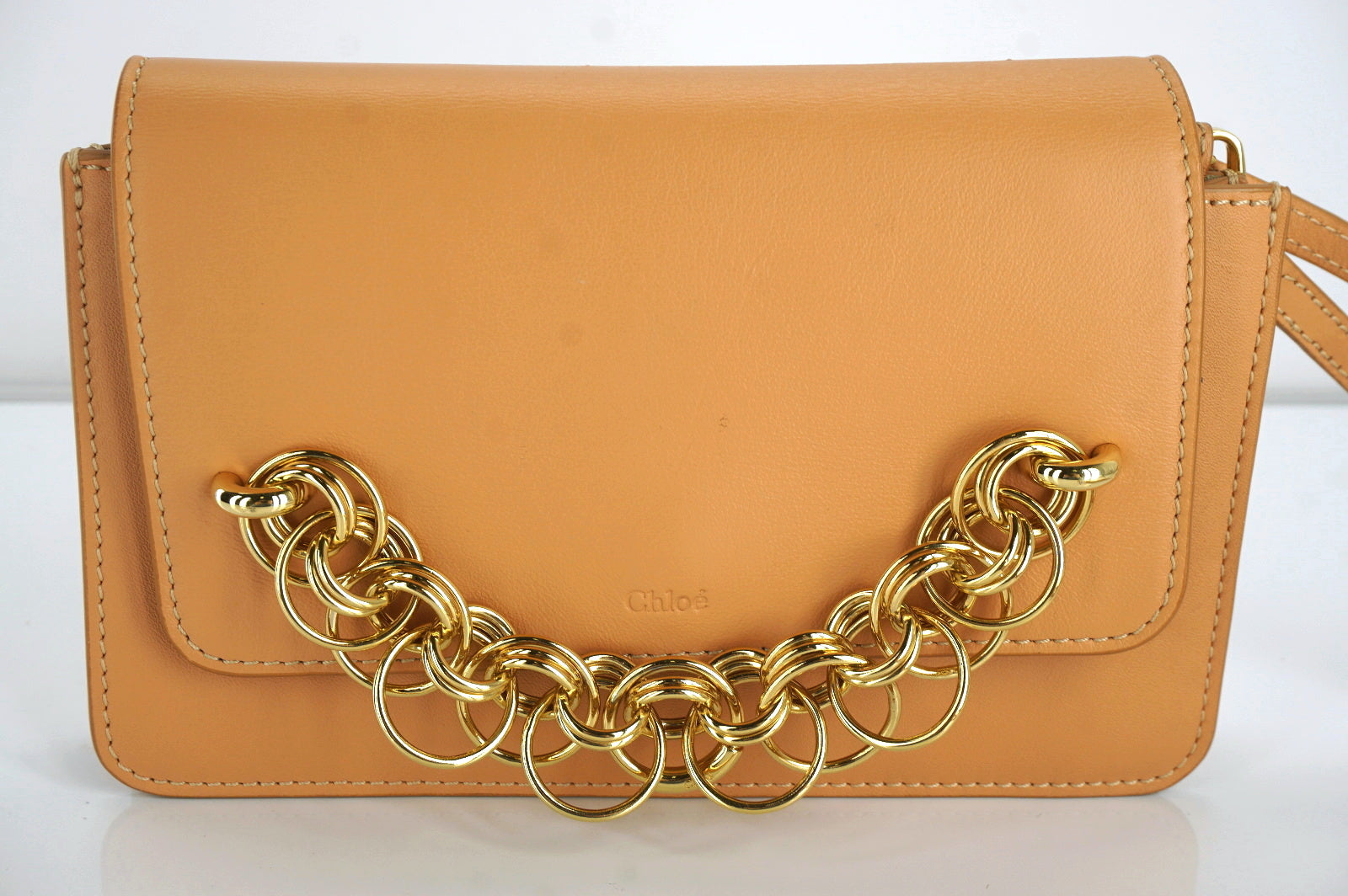 Chloe Leather Mini Drew Bijou Crossbody Gold Chain Shoulder Bag NWT $1150 Clutch