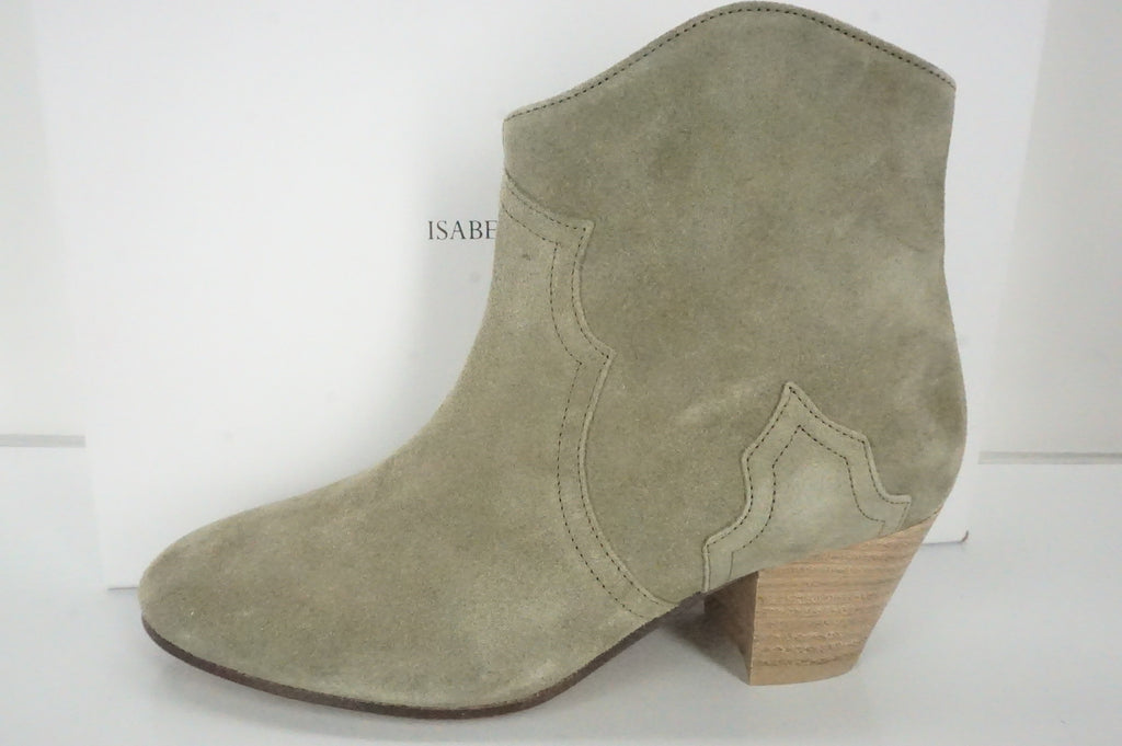 Isabel Marant Étoile Dicker Suede Ankle Booties Size 36 Heels $635 NIB western