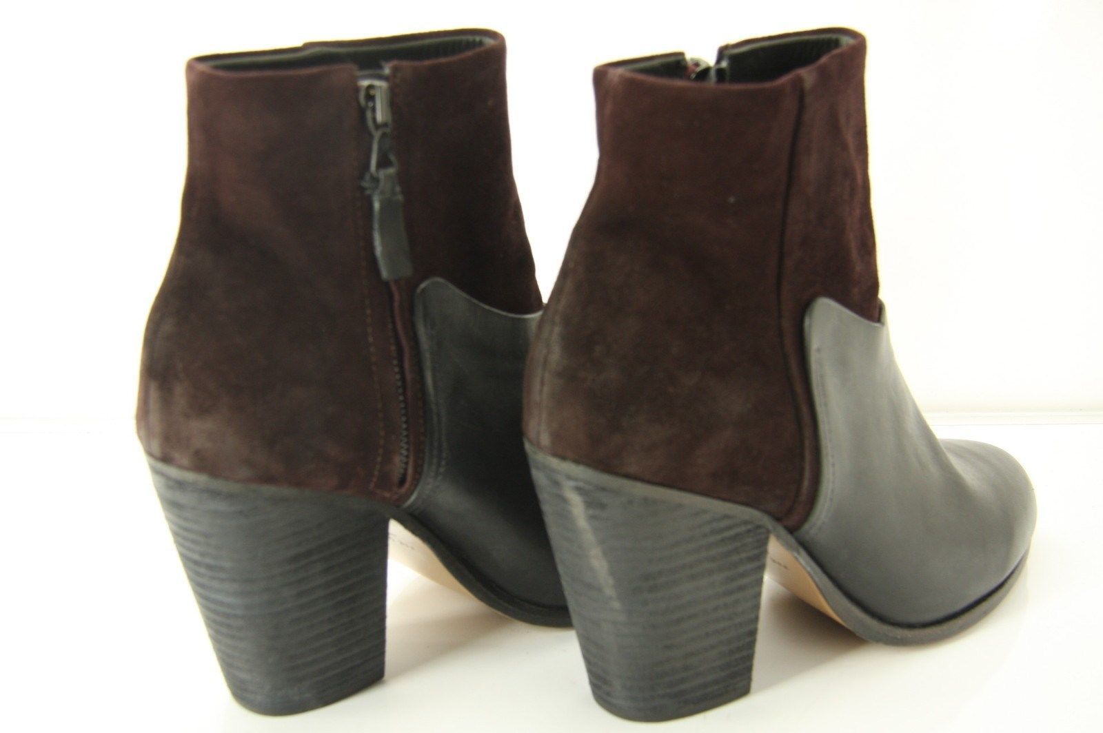 Rag & Bone Kendall Suede Leather Block Heel Ankle Boots size 40 10 NIB $550