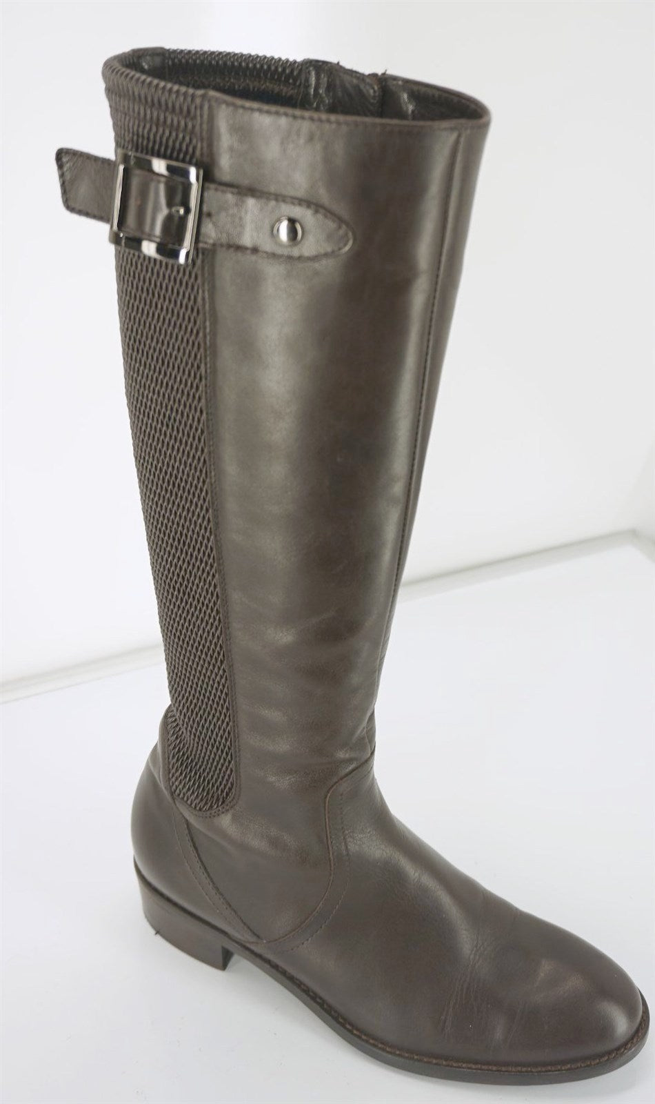 Aquatalia by Marvin K Brown Leather Omni Riding Boots Size 6.5 Weatherproof $550