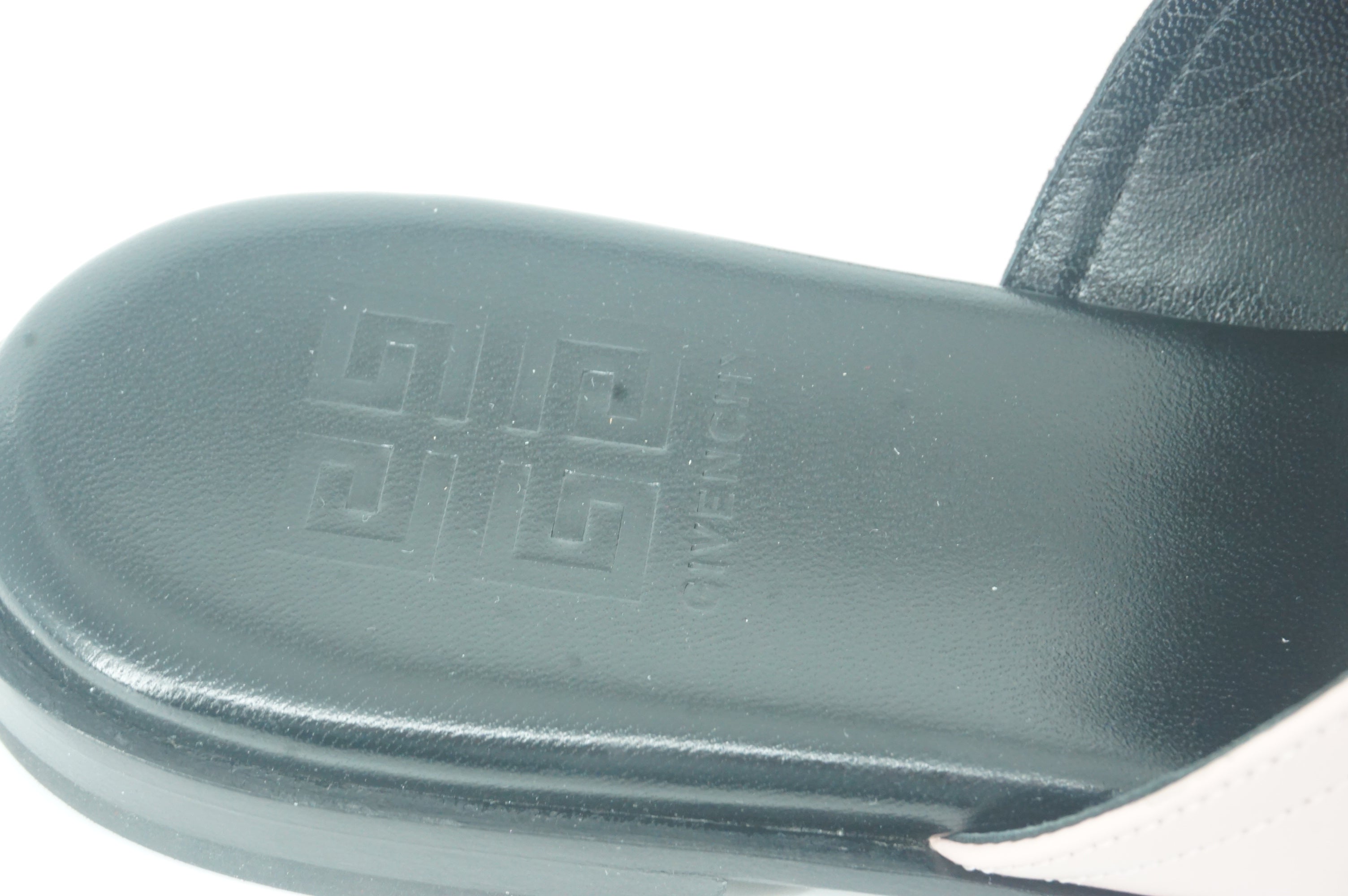 Givenchy 4G Pink Black Logo Flat Mule Slide Sandals SZ 36.5 NIB $825