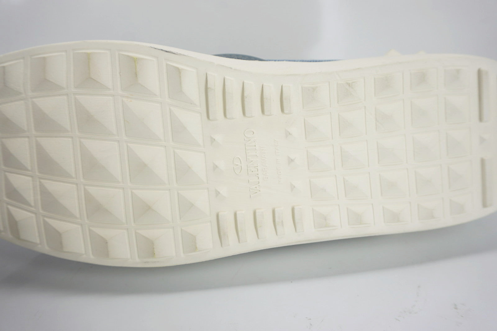 Valentino Denim Butterfly Applique Skate Sneaker Flats SZ 38.5 NIB $945
