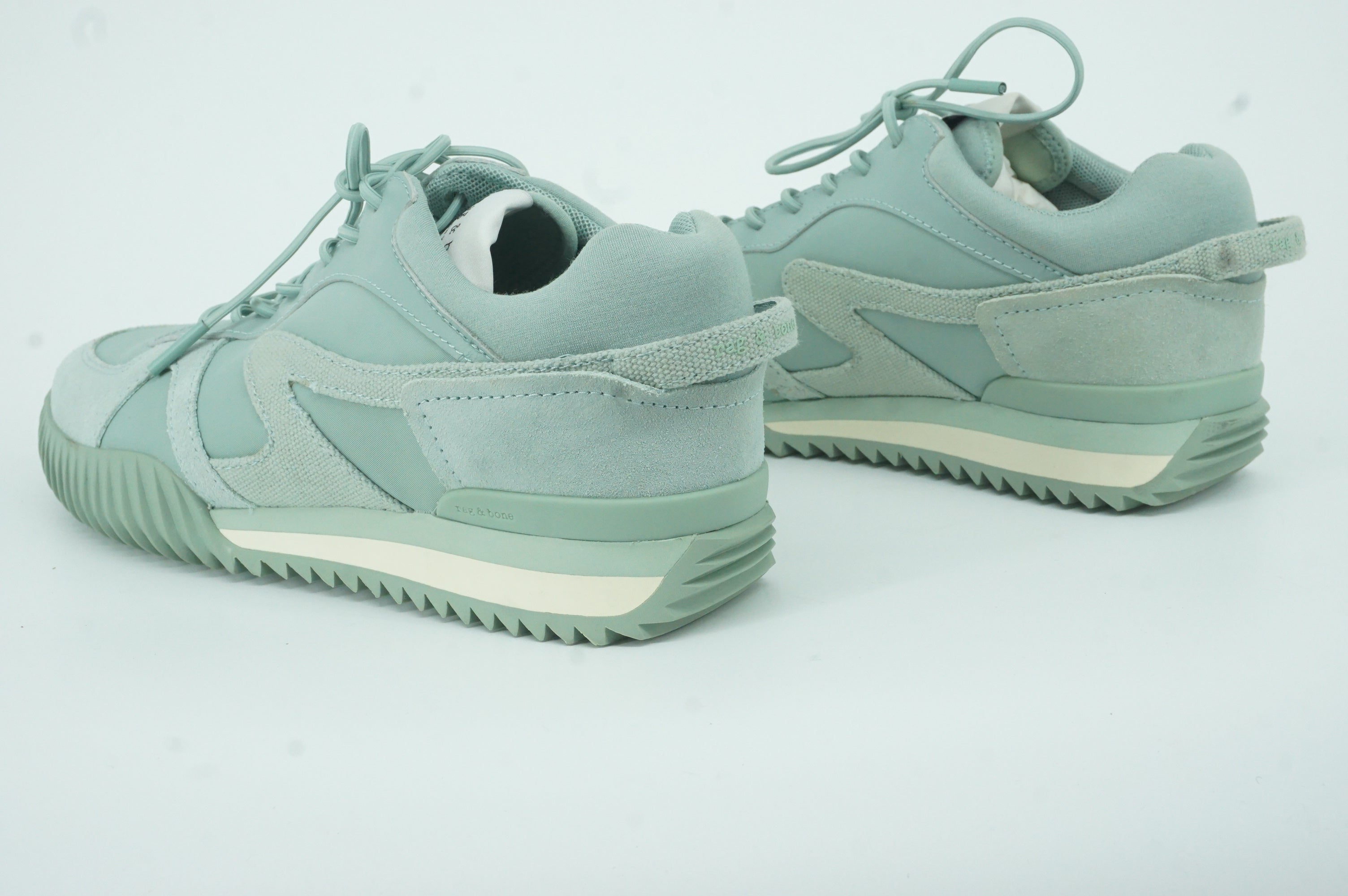 Rag & Bone Retro 2.0 Runner Green Sneaker SZ 37 New $275 recycled materials