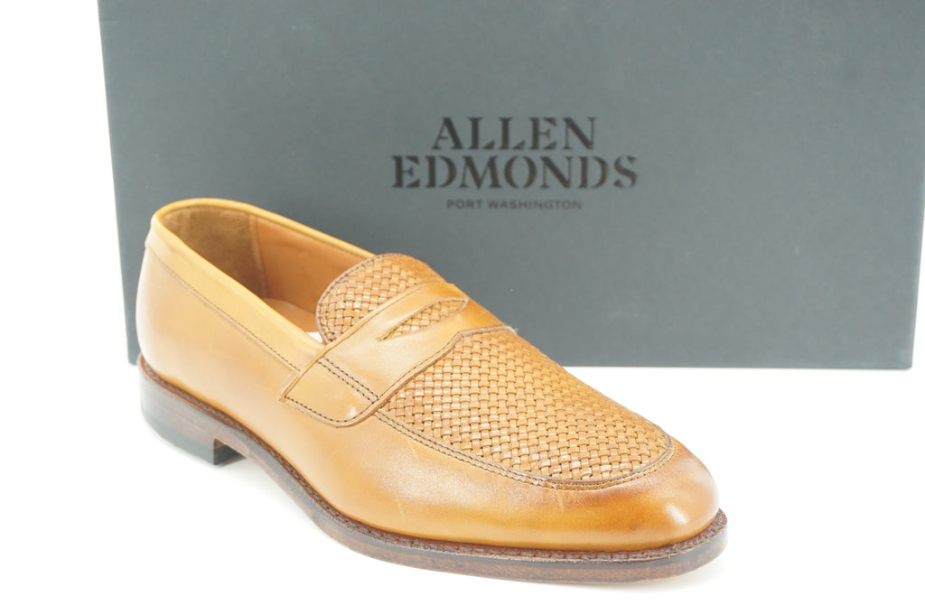 Allen Edmonds Lake Bluff Loafers Brown Leather Size 8 E Mens