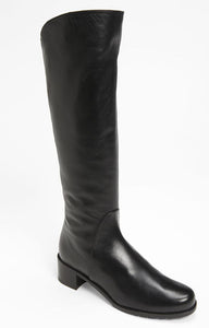 Stuart Weitzman Black leather Arlington Stretch riding boots Size 5.5 New $595