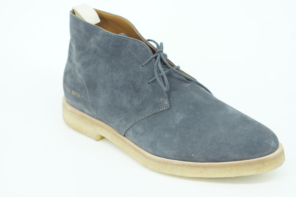 COMMON PROJECTS Men Washed Chukka Boots Grey Lace Up Dress SZ 43 10D US