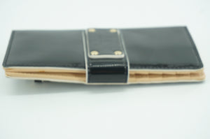 kate spade new york black Patent Stacy Flap Wallet $125